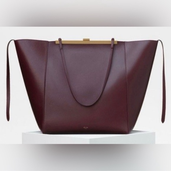 Celine Handbags - Celine Clasp Cabas Tote